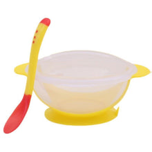Load image into Gallery viewer, 4 Color Advanced Silicone  Feeding Spoon  Temperature Sensing Weaning Soft Head  Spoons for 4-24 Months Baby And Spoon and Bowl Set
