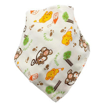 Load image into Gallery viewer, Baby Bibs Triangle Cotton Cartoon Child Bandana Dribble Bibs Newborn Slabber Absorbent Cloth For Baby and Kids
