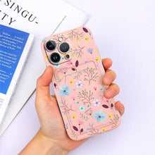 Load image into Gallery viewer, Charming Silicone Soft Anti-Scratch Cases For iPhone 13 Pro Max Case Silicone Wallet Card Holder Cover For iPhone 13 Mini 13ProMax 13Pro Flower Butterfly Beautiful Design Card Holder iPhone Case
