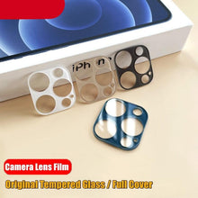 Load image into Gallery viewer, Colourful Tempered Glass Protective Film For iPhone 13 12 11 Pro Max Back Cover Camera Lens Screen Protector For iPhone 13 Mini Camera Lens Protective Lens Film
