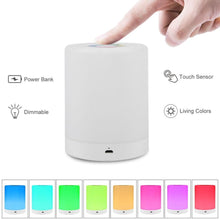 Load image into Gallery viewer, Smart USB Bedside LED Table Lamp Friendship Creative Bed Desk Light for Baby Bedroom Bedside Lamps Night Light Xmas Gift
