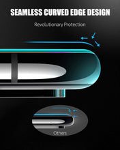 Load image into Gallery viewer, 5D Curved 9H Tempered Glass For iPhone X XR XS 11 12 13 14 Pro Max 6 6S 7 8 Plus SE Mini Full Cover Screen Protector Film 9H Hardness Bubble Free Easy Installation Screen Protective Film
