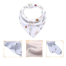 Load image into Gallery viewer, 8PCS/SET Pack Baby Bandana Organic Absorbent Soft Cotton Drool Bibsfor Teething And Feeding Bib For Baby and Kids Feeding
