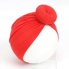 Load image into Gallery viewer, Newborn Toddler Kids Turban Cotton Beanie Hat Winter Cap Knot Solid Soft Sleeping Caps For Kids
