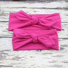 Load image into Gallery viewer, Modern Mother &amp; Daughter Rabbit Ears Bow Hair Bands Cloth Headband Bowknot Headwear Bow
