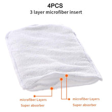 Load image into Gallery viewer, 4PCS Set Diaper Cover Washable Diaper Eco-friendly Ecological Adjustable Baby Nappy Reusable Cloth Diapers In Printed Design For Baby and Kids
