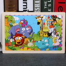 Load image into Gallery viewer, 24 Slice Wood Puzzles Children Adults Vehicle Puzzles Wooden Toys Learning Education Environmental Assemble Educational Games For Kids and Babies
