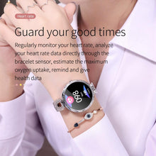 Load image into Gallery viewer, Fashion Women's Smart Watch Waterproof Wearable Device Heart Rate Monitor Sports Smartwatch For Women Ladies
