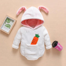 Load image into Gallery viewer, Luxury Modern Newborn Baby Boy/Girl Clothes Long Sleeve Hoddies Bear Zipper Baby Romper Clothes Autumn Winter Season For Kids and Baby
