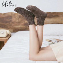 Load image into Gallery viewer, Fashion Retro Shining Surface Daily Women&#39;s Socks Pure Cotton Sweet Girl Rib Knit Spring Summer Socks Shiny Woman Simple Socks
