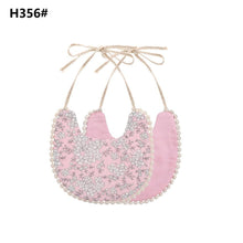 Load image into Gallery viewer, Handmade Luxury Floral Baby Bib Accessories Burp Cloths Newborn Baby Boy Girl Kids Cartoon Bibs 100% Cotton Linen Waterproof Saliva Bib For Kids
