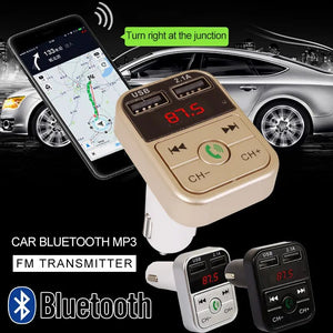 Car Bluetooth FM Transmitter Wireless Handsfree Audio Receiver Auto LED MP3 Player 2.1A Dual USB Fast Charger Car Accessories