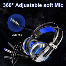 Load image into Gallery viewer, NEW Trend  Gaming Headset Gamer Ear Wired Headphones for Smartphone/PS4/PC/Xbox with Retractable Rotate Microphone and LED Light

