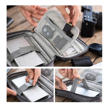 Load image into Gallery viewer, Portable Electronic Gadgets Storage Bags Charger Data Cable Organizer Bag Carrying Mobile Power Waterproof Hanging Organizers
