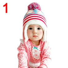 Load image into Gallery viewer, Modern New Baby Boys and Girls Winter Warm Knitted Crochet Ear flap Beanie Wool Cute Penguin Cap For Kids
