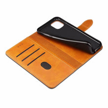 Load image into Gallery viewer, Luxury Red Leather Magnetic Flip Case For Iphone 14 12 13 11 11 Pro Max Xr Xs Max X  Wallet Cover For iphone Leather Wallet Case Card Slots Kickstand Magnetic Buckle Flip Phone Cover
