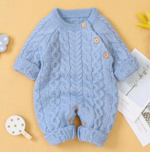 Load image into Gallery viewer, Handmade Knitted Baby Clothes Long Sleeve Newborn Baby Romper Winter Spring Baby Girl Romper Jumpsuit For Boys and Girls
