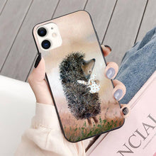 Load image into Gallery viewer, Bright Hedgehog In The Fog Phone Case For Iphone 13 8 7 6 6s Plus X 5s Se 2020 Xr 11 12 Mini Pro Xs Max Screen Protector soft Flexible Silicone Gel Rubber Bumper Cover
