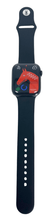 Load image into Gallery viewer, Hermes Apple Watch Series 7 GPS/ Cellular 41 mm - Space Black Stainless Steel Case - Black Silicone Watch Band

