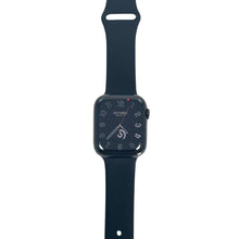 Load image into Gallery viewer, Hermes Apple Watch Series 7 GPS/ Cellular 41 mm - Space Black Stainless Steel Case - Black Silicone Watch Band
