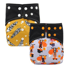 Load image into Gallery viewer, All-In-One  Cloth Diaper for Baby Bamboo Charcoal Eco-friendly Baby Cloth Diaper
