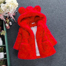 Load image into Gallery viewer, Baby Girl Modern Designer Style Jacket Hooded Cute Thicker Warm Soft Toddler Coat  For Kids

