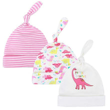 Load image into Gallery viewer, Printed Baby Hats &amp; Caps For Newborn Baby Accessories In Elegant Modern Design Set Of 3PCS For Baby Kids
