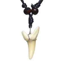 Load image into Gallery viewer, 1PC Hawaii Surfer Jewelry Handmade Imitation Shark Teeth Pendant New Zealand Maori Tribal Bone Choker WoMen&#39;s Men&#39;s Necklace
