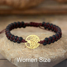 Load image into Gallery viewer, Modern handmade Luxury Tree Charm Bracelets African Japser String Braided Bracelets Lover Jewelry Gift For Men and Women
