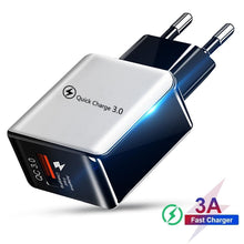 Load image into Gallery viewer, Fast Universal Portable Quick Charge 3.0 4.0 USB Charger 5V 3A Fast Charging Adapter Lightweight Mobile Phone Charger
