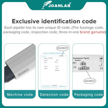 Load image into Gallery viewer, JOANLAB Official Store Laboratory Pipette Plastic Single Channel Digital Adjustable Micropipette Lab Equipment With Pipette Tips
