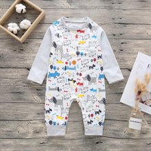 Load image into Gallery viewer, Newborn Baby Boys Girls Rompers cute Animal Printed Long Sleeve Winter Cotton Kid Jumpsuit Playsuit Outfits Clothing
