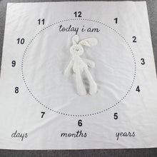 Load image into Gallery viewer, Newborn baby Monthly Growth  Blanket Photography Props Background Cloth For Baby
