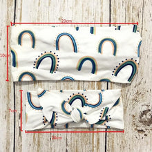 Load image into Gallery viewer, Luxury Elegant Mother &amp; Baby Headbands for Girl Rabbit Ear Hairband Print Floral Bows Hair Bands Parent-Child Hair Accessories
