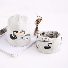 Load image into Gallery viewer, Star Print Cotton Hat And Scarf  Baby Beanie Kids Caps Children's Accessories For Boys and Girls
