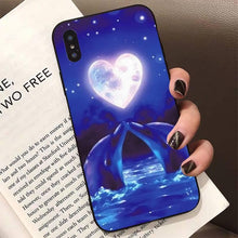 Load image into Gallery viewer, Animal Cute Dolphin Phone Case For Iphone 11 12 13 Mini Pro Xs Max 8 7 6 6s Plus X 5s Se 2020 Xr Case Soft Tpu Cover Flexible Ultra Slim Anti-scratch Cover
