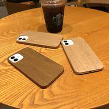 Load image into Gallery viewer, Luxury Wood Simple Phone Case For iPhone 12 11 Pro Max Mini XS X XR 7 8 Plus SE Retro New Design Natural Soft Eco-Friendly Bamboo Wood Cover Protective Phone Cover

