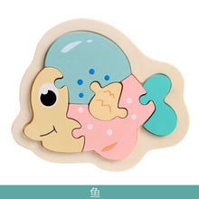Load image into Gallery viewer, Wooden Children Colorful Animal Stevvex Puzzle for Toddler Creative Puzzle Early Educational Toys for Boys and Girls 2-4
