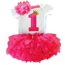 Load image into Gallery viewer, New Trend Dress For Baby Girls First 1st Birthday Baby Clothing Toddler Summer Clothes For Birthday Party
