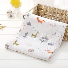 Load image into Gallery viewer, Muslin Cotton Diaper Baby Blankets Newborn Swaddle Blanket Infant Multi Purpose Bath Towel
