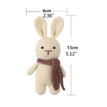 Load image into Gallery viewer, BPA Free Baby Wooden Teether Crochet Rattle Toy for Newborns
