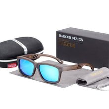 Load image into Gallery viewer, New Elegant Square Sunglasses Bamboo Brown Wood Sun glasses Polarized Vintage For Women and Men With UV400 Protection
