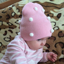 Load image into Gallery viewer, Baby Winter Autumn Warm Knit Hat For Girls Boys Solid Color For Baby and Kids
