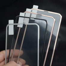 Load image into Gallery viewer, 10D Curved Edge Aluminum Alloy Tempered Glass for iPhone X XS MAX 11 12 Pro Max mini 6 6S 7 8 Plus Full Cover Screen Protector  Titanium Alloy Metal Edge Full Coverage Front Tempered Glass Screen Protector for iPhone

