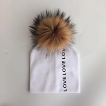 Load image into Gallery viewer, Newborn Kids Cotton Hats Cap With Pom Children's Hat Boy Accessories Toddler Caps
