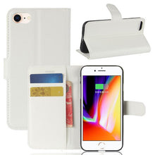 Load image into Gallery viewer, Phone Case For IPHONE 7 8 Plus Wallet Case Flip Leather Back Cover For IPHONE7 IPHONE8 IPHONE 7plus 8plus Simple Case Foldable Case Leather Case Flip Phone Cover Case
