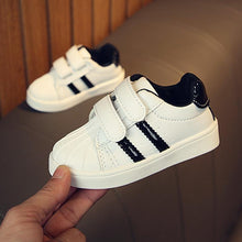 Load image into Gallery viewer, Toddler Baby's Soft Casual Walking Shoes Non-Slip Sole Unisex Newborn Black Red Gold Color
