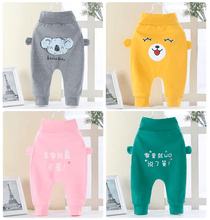 Load image into Gallery viewer, Kids Clothes Baby Boys Girls PP Pants Newborn Toddler Baby Pants For Children In Casual Clothing Style With Bear Design and Bears Ears Like Details
