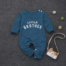 Load image into Gallery viewer, Newborn Infant Baby Girls Boy Top Romper Jumpsuit Bodysuit Comfy Outfits With Text Little Brother For Boys
