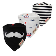 Load image into Gallery viewer, Cartoon Cotton Newborn Baby Boys and Girls Bibs Baby Towel Scarf Children Cravat Infant Kids Scarf
